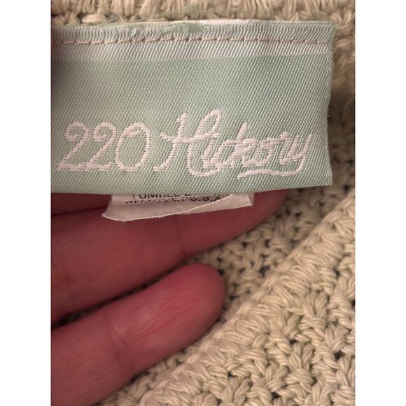 Vintage 220 Mckay Beige Knit Button-Front Vest Medium Womens - Picture 6 of 12